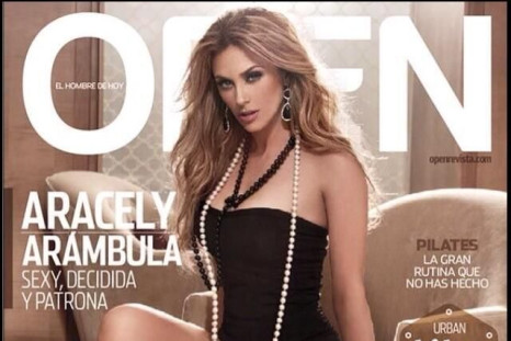 Aracely poses for OPEN Magazine