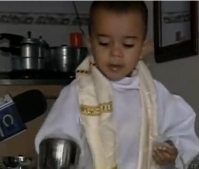 3-Year-Old Little Priest Samuel Jaramillo