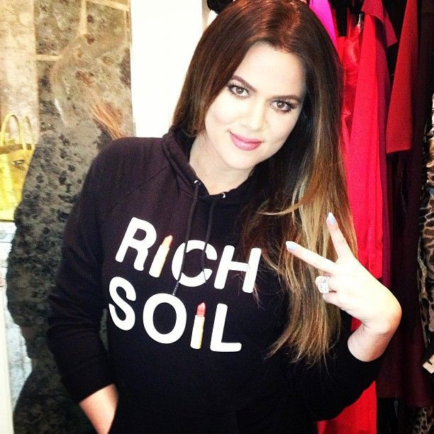 Khloe Kardashian wearing Rich Soil.
