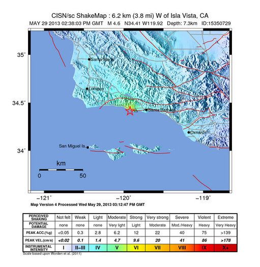 Santa Barbara Earthquake 2013: 4.6 Quake Hits Isla Vista