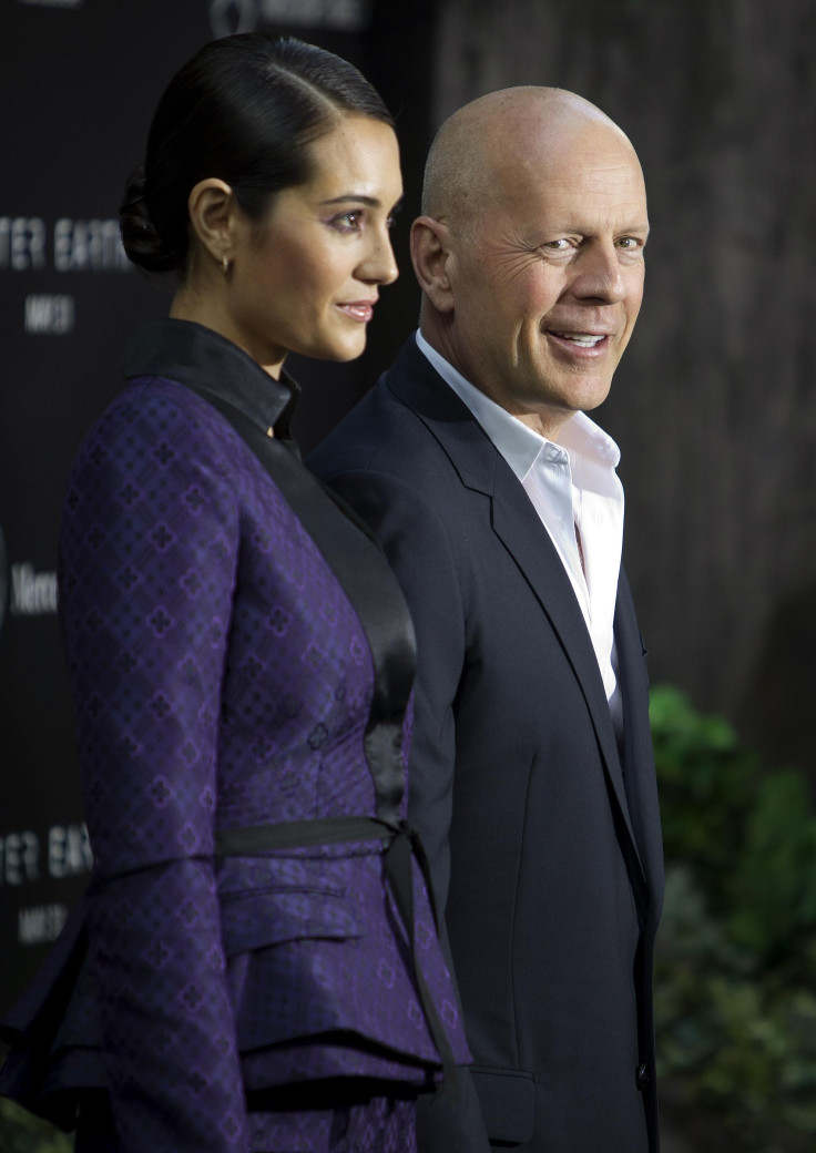 Actor Bruce Willis and Emma Heming