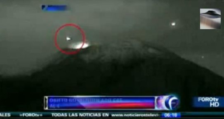 Did a UFO enter Mexico's volcano?