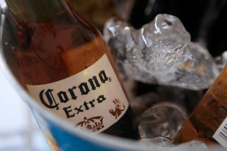 Corona bottles in ice.