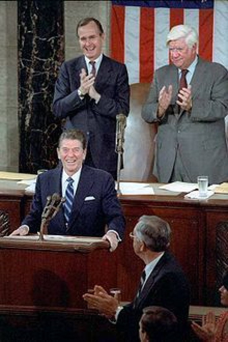 Reagan Addressing Congress in 1981.