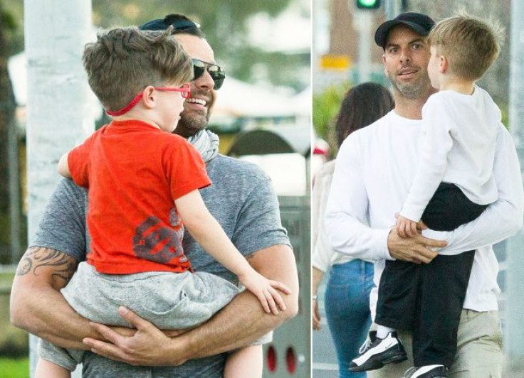 Ricky Martin and boyfriend with sons in Australia (Grosby Group)