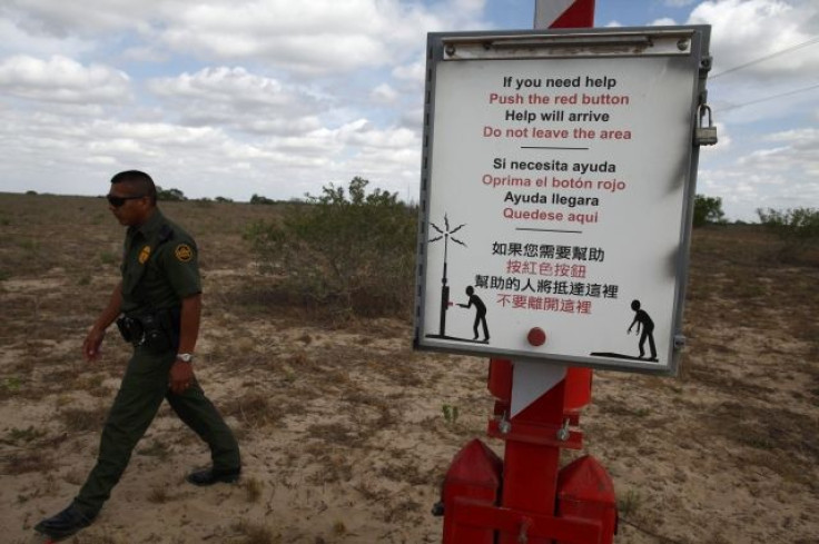 A rescue beacon near the border.