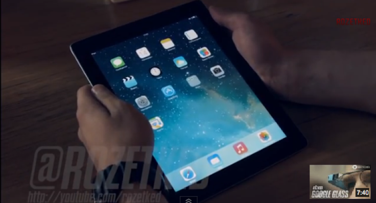YouTube user Rozetked showing iOS 7 on an iPad. 
