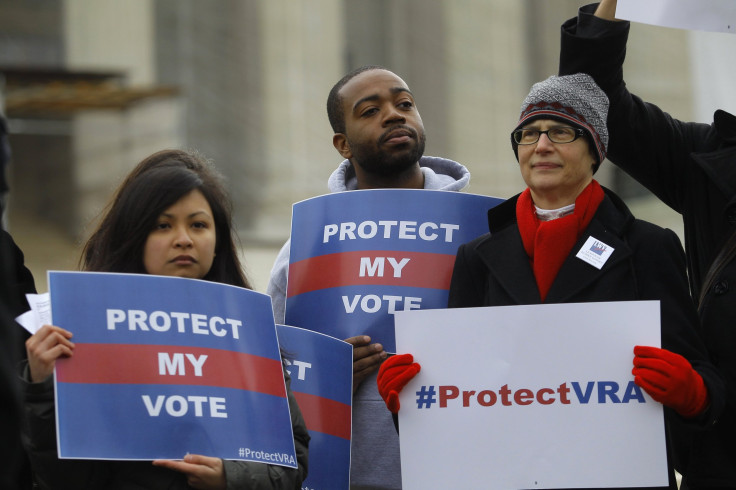 Voting Rights Act demonstrators