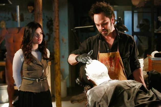 Emily getting a mask made by the "mask-maker." Creeeepy.