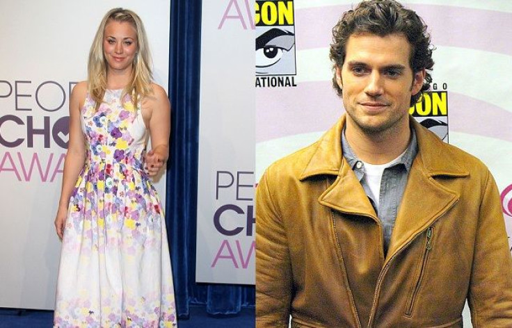 Man of Steel's Henry Cavill is dating Big Bang Theory's Kaley Cuoco. 