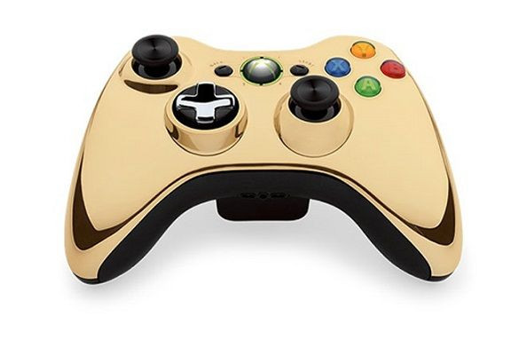Gold Chrome Xbox 360 Controller