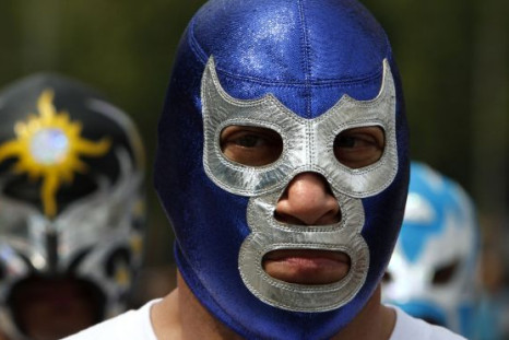 Blue Demon, Jr., the lucha libre wrestler.