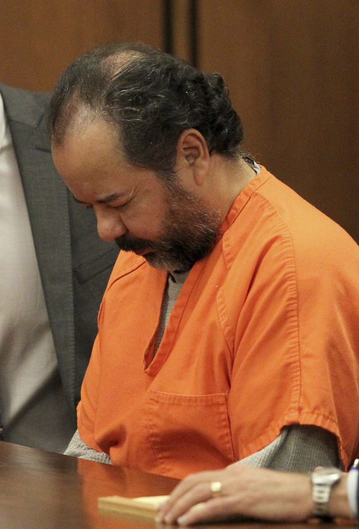 Ariel Castro in the court room for a pre-trial hearing on charges including rape, kidnapping and murder in Cleveland.