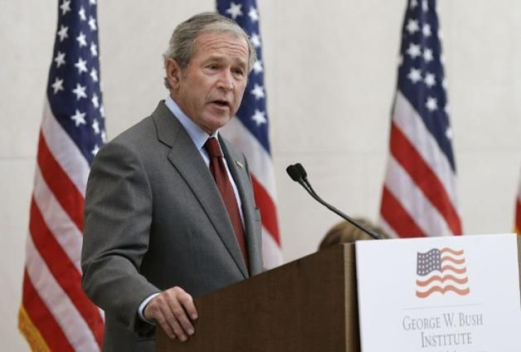 Bush speaks in Dallas on Wednesday.