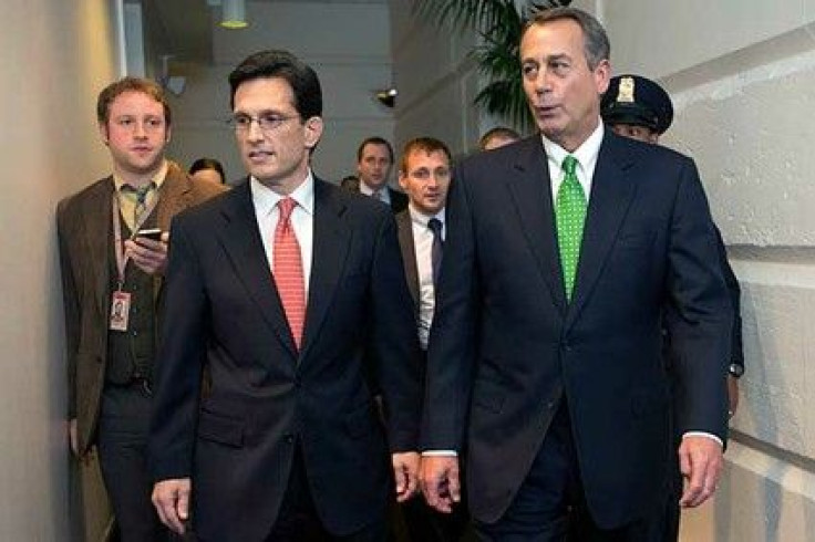 House Speaker John Boehner (right) and Majority Leader Eric Cantor (left) in January.