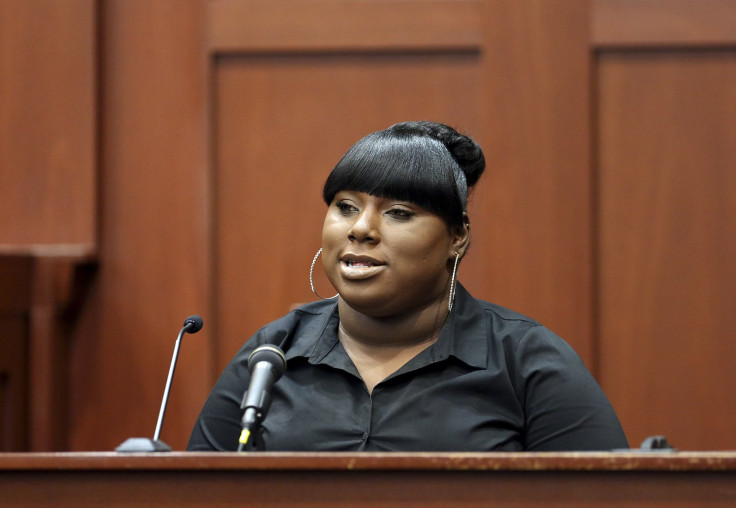Witness Rachel Jeantel gives her testimony to the prosecution during George Zimmerman's second-degree murder trial for the 2012 shooting death of Trayvon Martin in Seminole circuit court in Sanford.