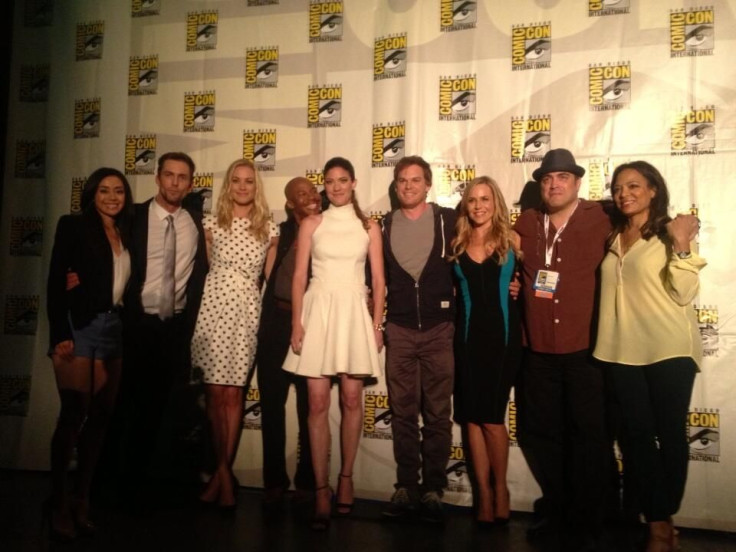 The cast of "Dexter" for the final panel at San Diego Comic-Con.