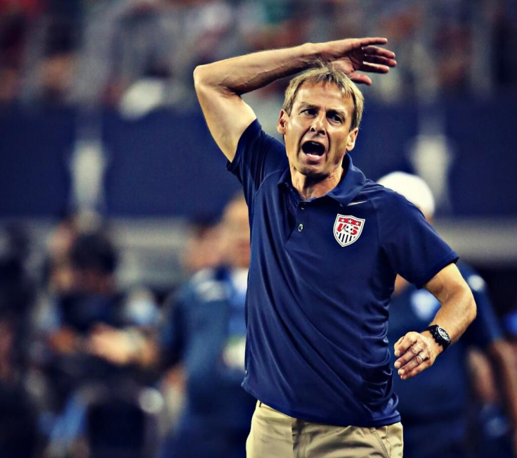 Jurgen Klinsmann has been banned from the Gold Cup Final for his actions during semifinals Wednesday.
