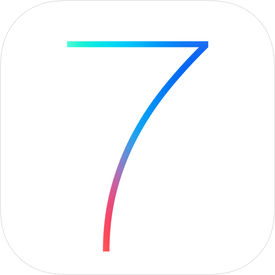 iOS 7 logo created by Apple ahead of it's forthcoming public release.
