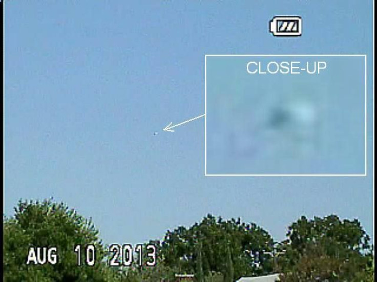 A photo of the video of the "orb," Vallejo used a 100X Zoom to produce a "close-up" image of the apparent UFO.