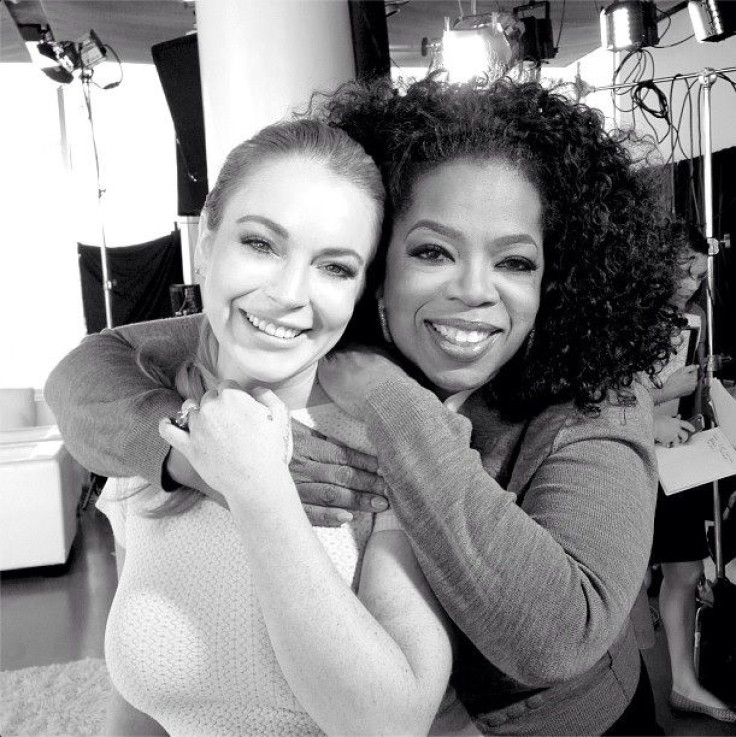 Lindsay Lohan and Oprah.