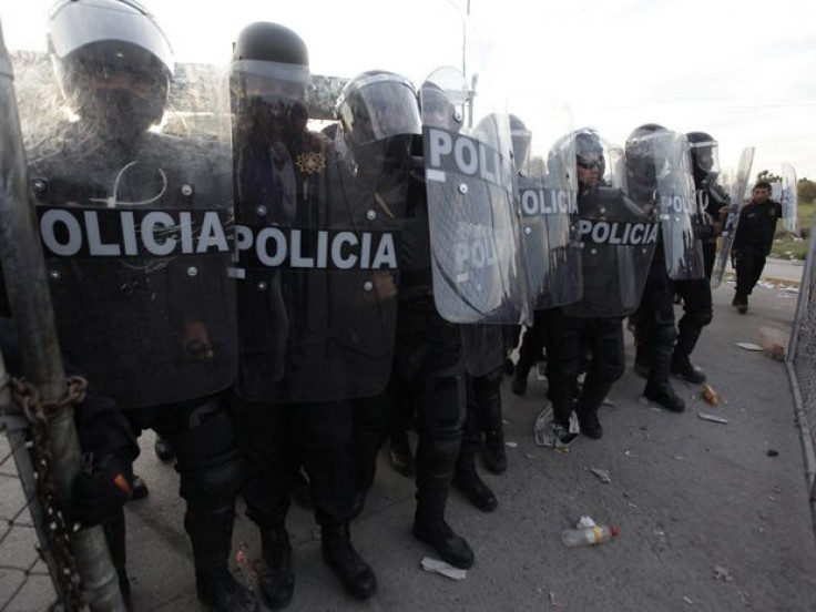 Riot police in Mexico.