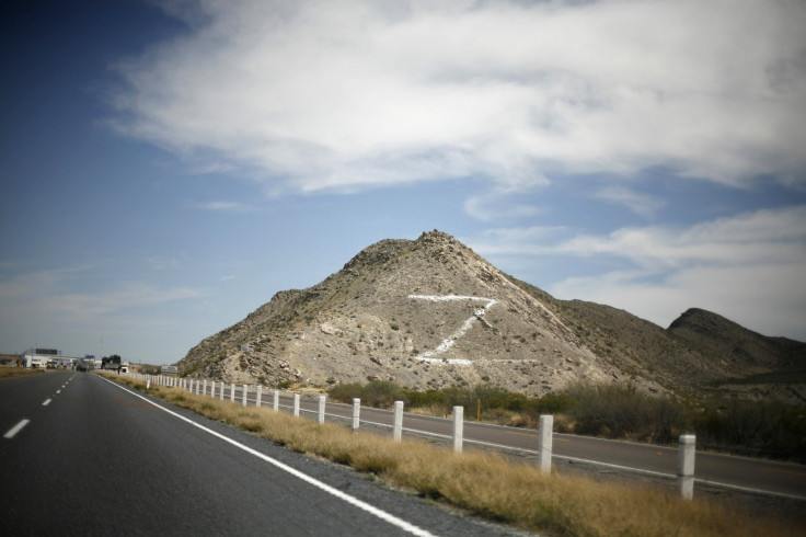 The letter "Z", for Zetas, is seen painted on a hill between Monterrey and Torreon, in the Mexican state of Coahuila in 2010.