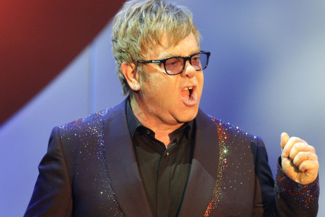Elton John performing in Los Angeles in May.