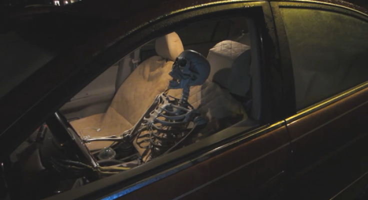 Drive Thru Skeleton Prank