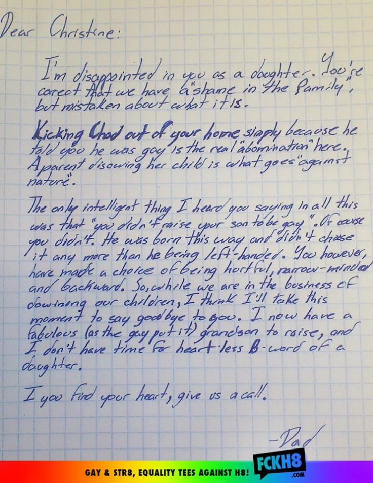 Father Disowns Daughter