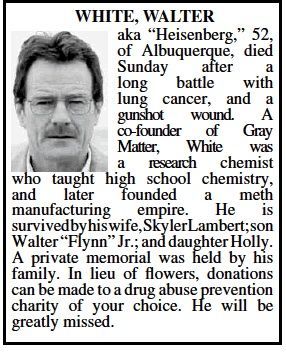 The fake obituary as printed by the New Mexico paper.