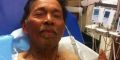 Gene Penaflor, 72, survives the wilderness consuming frogs and algae.