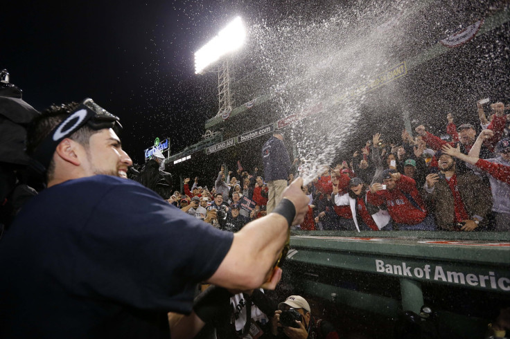 Boston Red Sox Celebrate Victory