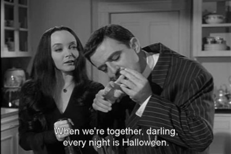 While Gomez may be talking to Morticia in this iconic scene from "The Addams Family," this is normally how I talk to my bowl of candy!