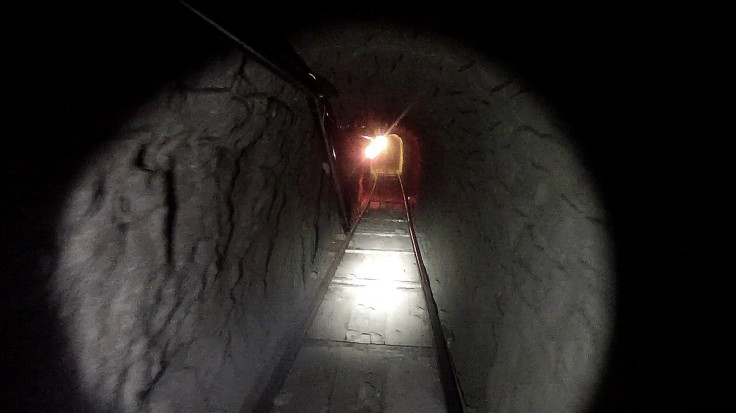 Handout photo of drug smuggling tunnel between Otay Mesa, California and Tijuana, Mexico