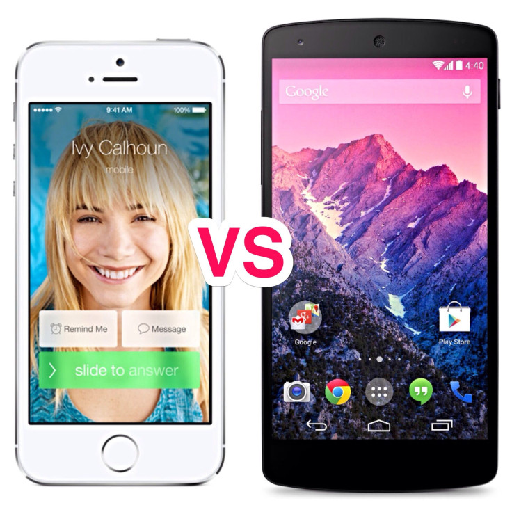 iPhone vs. Nexus 5