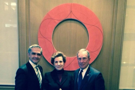 Mancera Meets With Bloomberg, New York City
