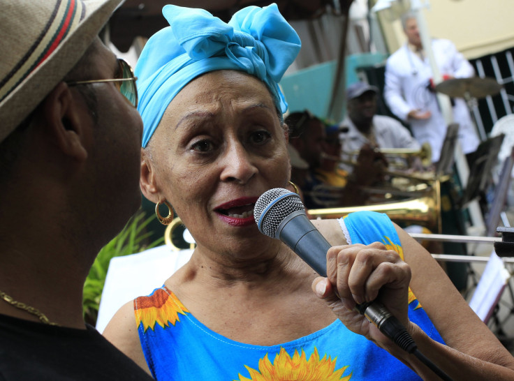 Cuban diva Omara Portuondo, singer of the Buena Vista Social Club, performs during a rehearsal in Havana September 26, 2012.