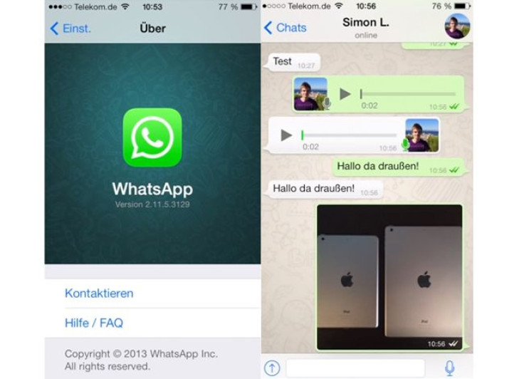 WhatsApp iOS 7 Preview