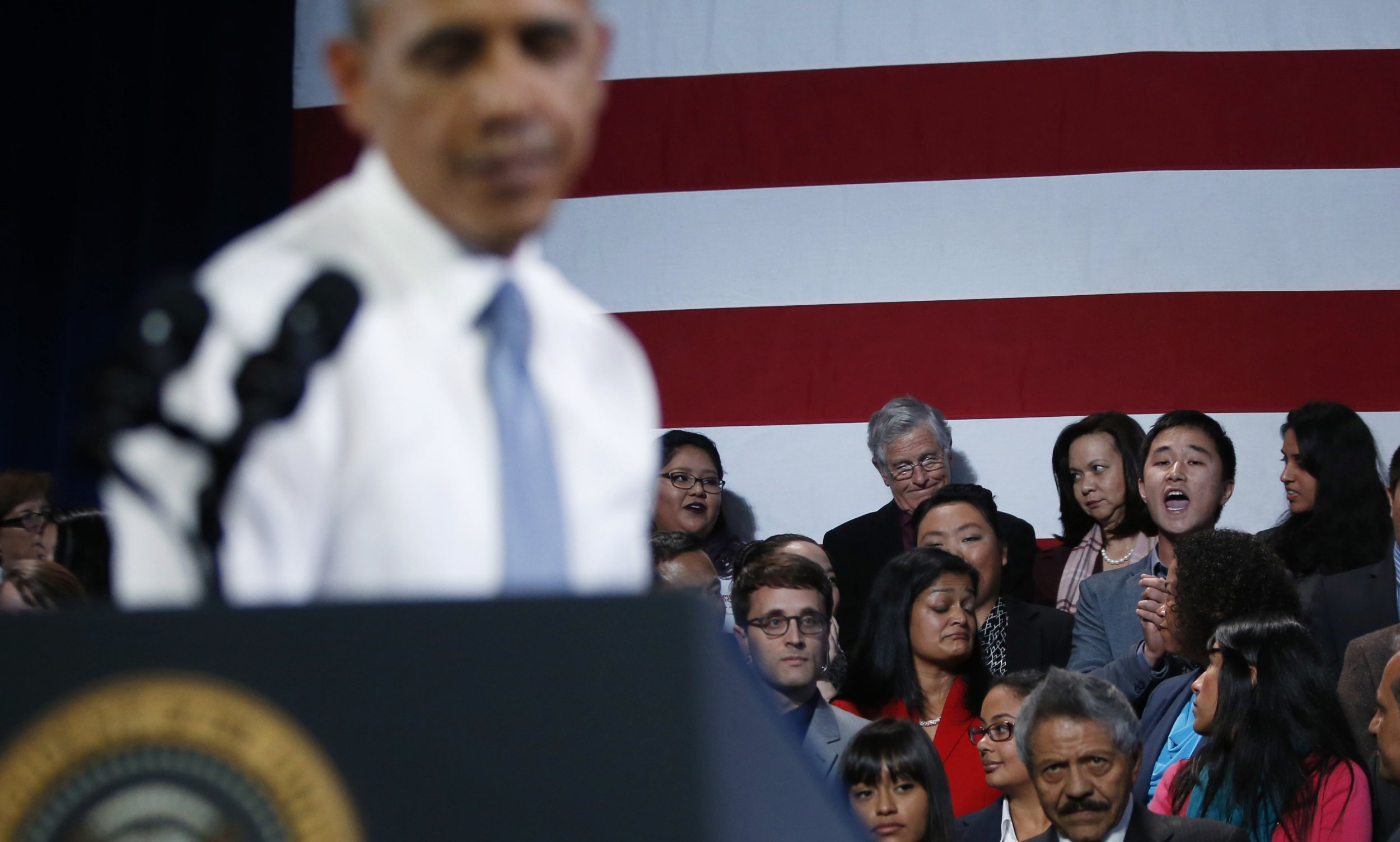 Watch Obama Get Heckled By Deportation Protester During Presidents Immigration Reform Speech