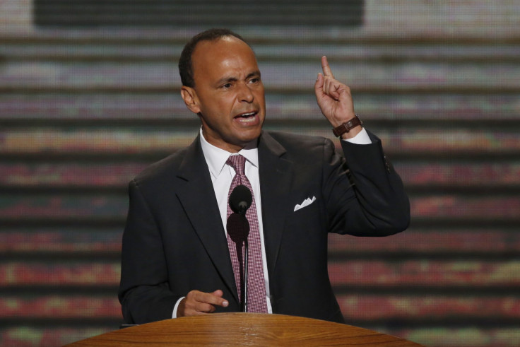 Rep. Luis Gutierrez (D-IL), one of the letter's authors, addresses delegates during the second session of the Democratic National Convention in Charlotte, North Carolina, September 5, 2012