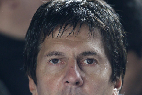 Jorge Messi, father of Argentina's Lionel Messi, watches his son play against Colombia in the first round of the Copa America soccer tournament in Santa Fe, July 6, 2011.