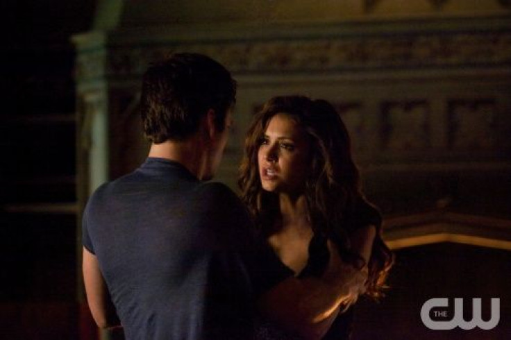 Katherine pleading for her life in "Handle With Care," Damon served her up to Silas because her blood contained the cure. After Silas drained Katherine of her blood, she came back from the dead only to begin dying again. 