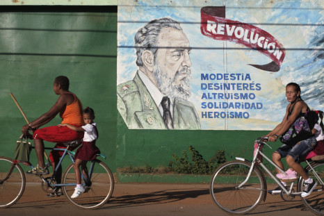 Graffiti of former Cuban leader Fidel Castro in Artemisa, near Havana November 22, 2013. 