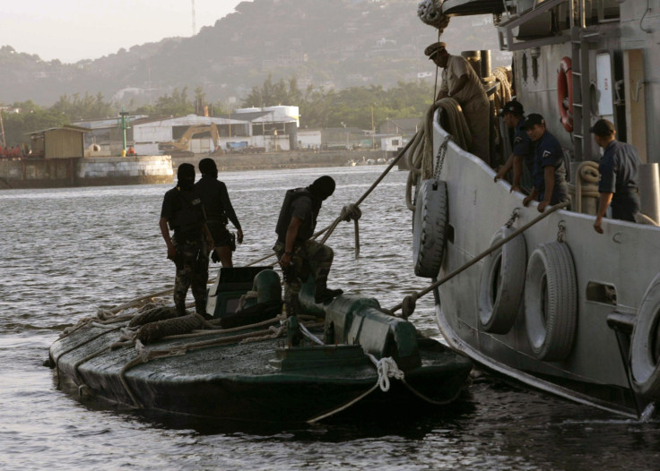 Mexican Marines in Oaxaca.