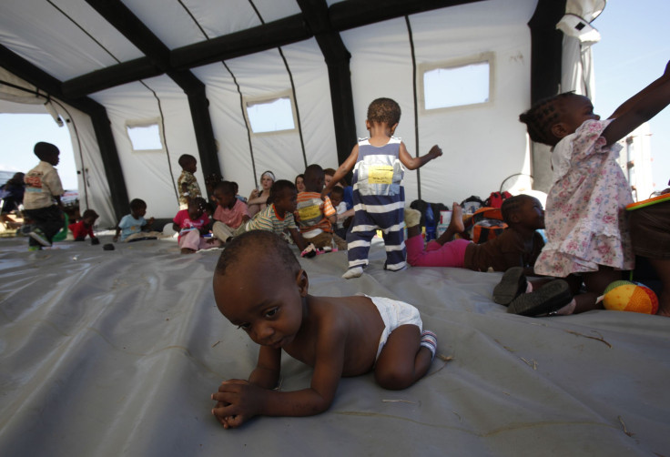 A Haitian orphan in Port-au-Prince in 2010.