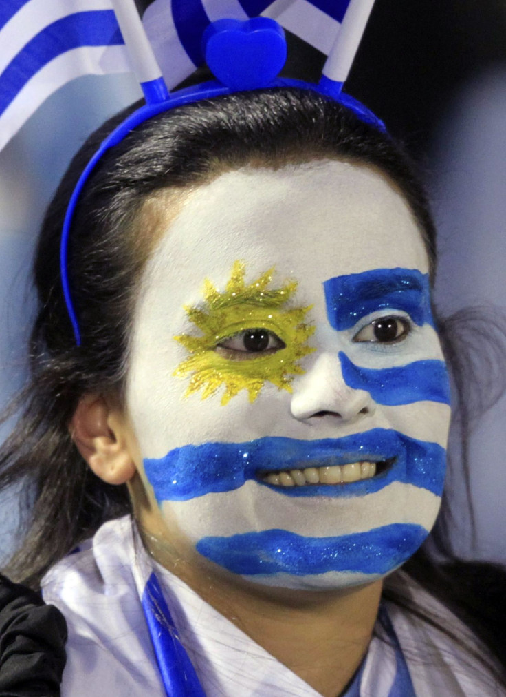 A fan of Uruguay's national team.