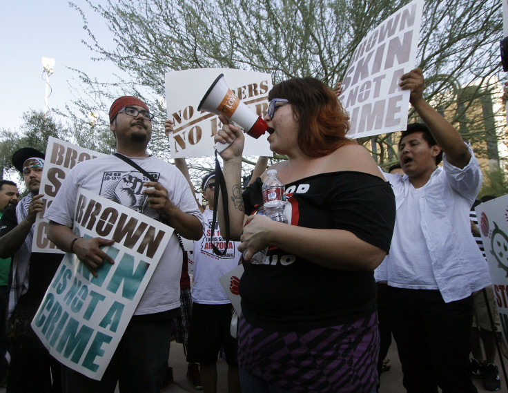 Protestors against SB 1070.