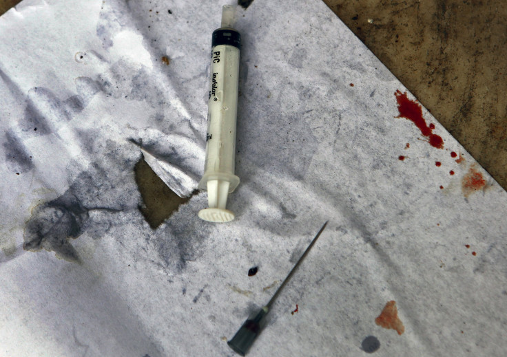 A used syringe.