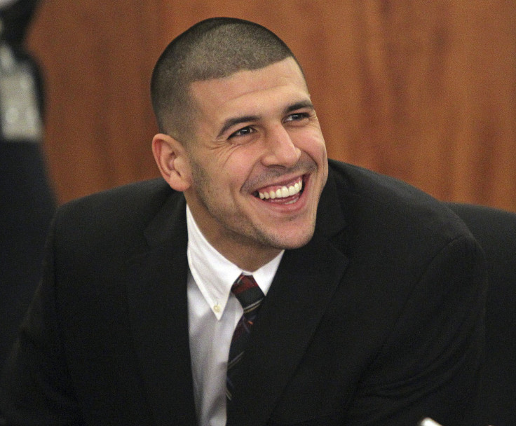 Aaron Hernandez Smile Reuters